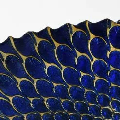 Dunelm Deco Charm Teal Glass Platter -Cheap clocks Store 1000091460 alt02