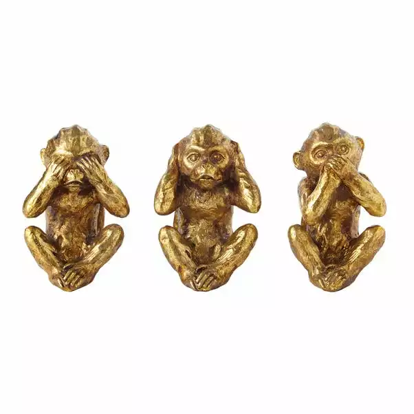 Dunelm Hear No Evil Resin Monkey Ornament 4 Dunelm Hear No Evil Resin Monkey Ornament - Image 2