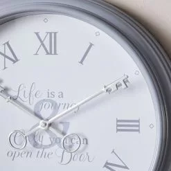 Dunelm Key 40cm Wall Clock Grey 5 Dunelm Key 40cm Wall Clock Grey -Cheap clocks Store 1000146681 alt01