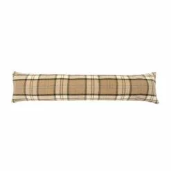 Isabella Check Draught Excluder Natural -Cheap clocks Store 1000149610 alt02