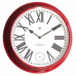 Cedar & Sage Kirby Clock Red 52cm -Cheap clocks Store 1000156486 alt02