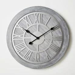 Dunelm Wooden 60cm Wall Clock Grey -Cheap clocks Store 1000158036 alt02