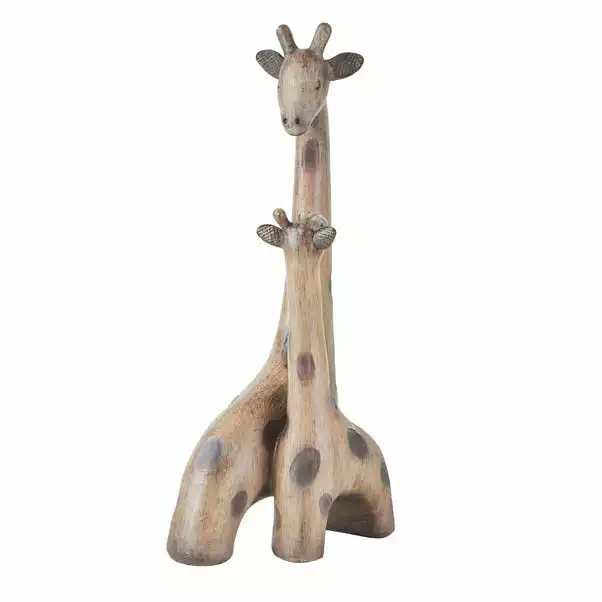 Dunelm Resin Giraffe Mother And Child Sculpture 4 Dunelm Resin Giraffe Mother And Child Sculpture - Image 2