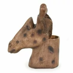 Dunelm Giraffe Head Pot And Glasses Holder -Cheap clocks Store 1000167606 alt02