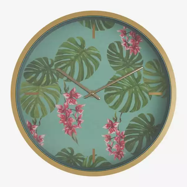 Dunelm Equatorial Leaf 30cm Wall Clock 4 Dunelm Equatorial Leaf 30cm Wall Clock - Image 2