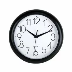 Dunelm Simply Plastic 24cm Wall Clock Black