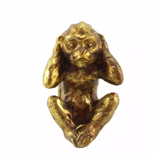 Dunelm Hear No Evil Resin Monkey Ornament 3 Dunelm Hear No Evil Resin Monkey Ornament