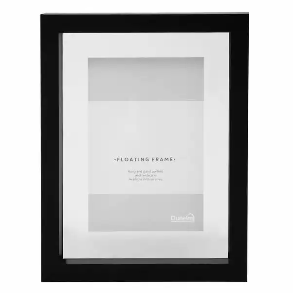 Dunelm Black Floating Photo Frame 6" X 4" (15cm X 10cm) 3 Dunelm Black Floating Photo Frame 6" X 4" (15cm X 10cm)