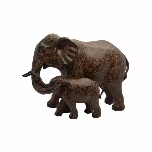 Dunelm Dorma Mother And Baby Elephant Sculpture 3 Dunelm Dorma Mother And Baby Elephant Sculpture