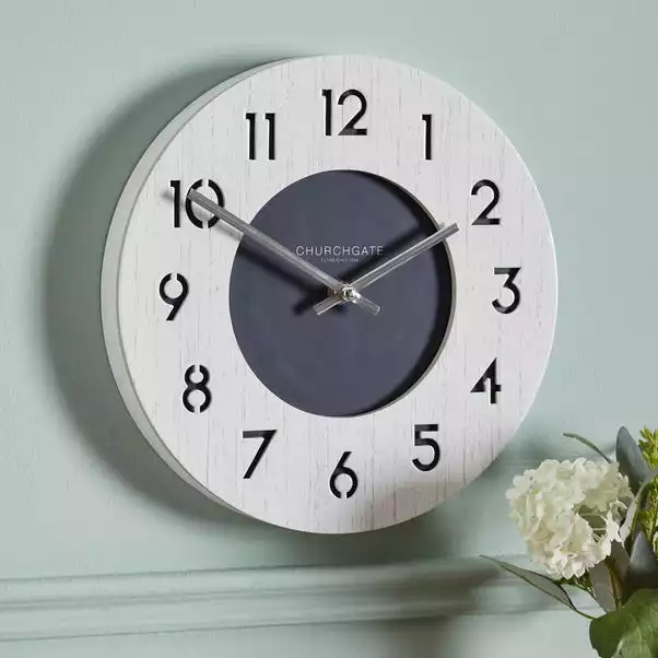 Dunelm Nautical 26cm Wall Clock White 3 Dunelm Nautical 26cm Wall Clock White