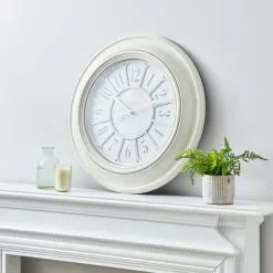 Dunelm Classic 60cm Wall Clock Cream