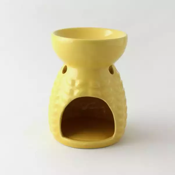 Dunelm Ochre Ceramic Oil Burner 3 Dunelm Ochre Ceramic Oil Burner