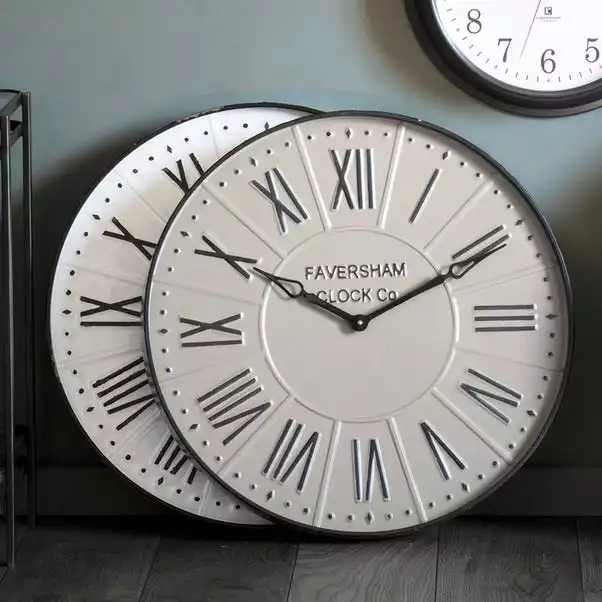 Cedar & Sage Harper Clock Mirage Grey 60cm 3 Cedar & Sage Harper Clock Mirage Grey 60cm