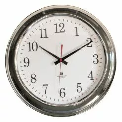 Cedar & Sage Marshfield Clock Chrome 41cm