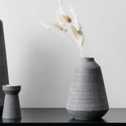 Dunelm Small Matte Grey Ceramic Vase
