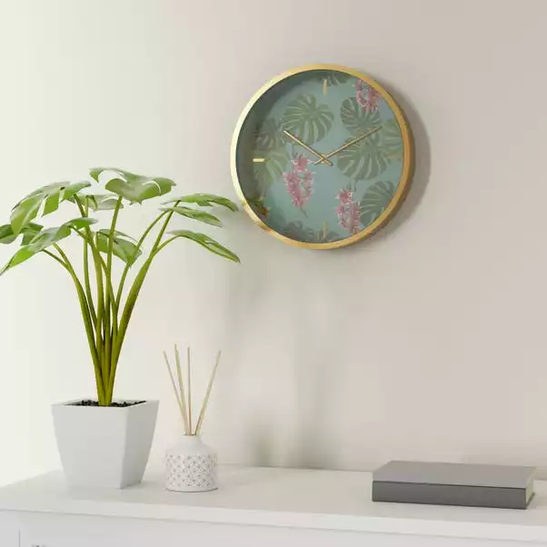 Dunelm Equatorial Leaf 30cm Wall Clock 3 Dunelm Equatorial Leaf 30cm Wall Clock