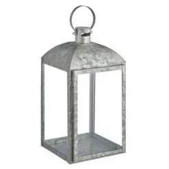 Dunelm Coastal Galvanised Iron Lantern 36cm -Cheap clocks Store 30727070 alt04