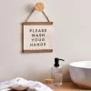 Dunelm Wash Your Hands Hanging Plaque -Cheap clocks Store 30727222