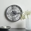 Dunelm Skeleton Clock 30cm Silver -Cheap clocks Store 30728468