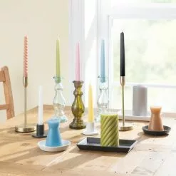 Dunelm Pack Of 2 Rose Tapered Candles -Cheap clocks Store 30731556 alt02