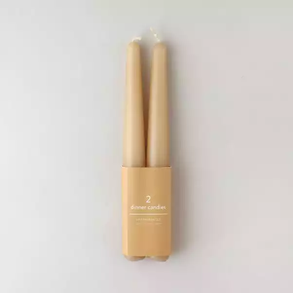 Dunelm Pack Of 2 Brown Taper Candles 3 Dunelm Pack Of 2 Brown Taper Candles