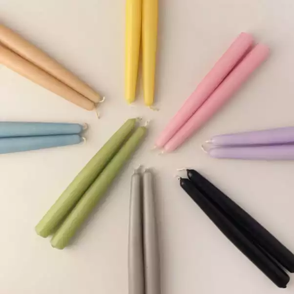 Dunelm Pack Of 2 Brown Taper Candles 4 Dunelm Pack Of 2 Brown Taper Candles - Image 2