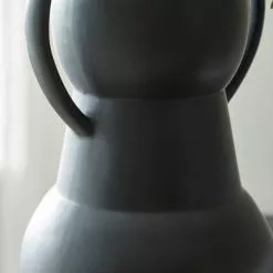 Dunelm Matt Black 23cm Vase -Cheap clocks Store 30732417 alt02