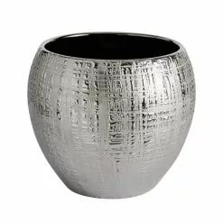 Dunelm Silver Romano Plant Pot 22cm -Cheap clocks Store 30749222 alt02
