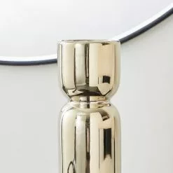 Dunelm Ceramic Curves Vase Gold 23cm -Cheap clocks Store 30751220 alt01