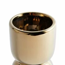 Dunelm Ceramic Curves Vase Gold 23cm -Cheap clocks Store 30751220 alt03