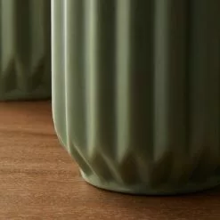Dunelm Fluted Vase 14cm Sage -Cheap clocks Store 30753310 alt02