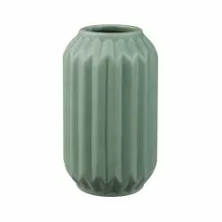 Dunelm Fluted Vase 14cm Sage -Cheap clocks Store 30753310 alt03