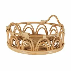 Dunelm Scalloped Bent Cane Tray 30cm -Cheap clocks Store 30753420 alt03