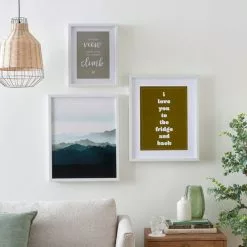Dunelm Pack Of 3 Essentials Gallery Photo Frame