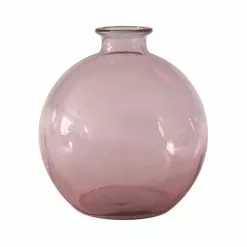 Dunelm Recycled Glass Vase Pink 18cm -Cheap clocks Store 30755578 alt02