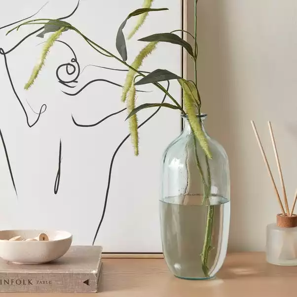 Dunelm Recycled Glass Vase Clear 31cm 3 Dunelm Recycled Glass Vase Clear 31cm