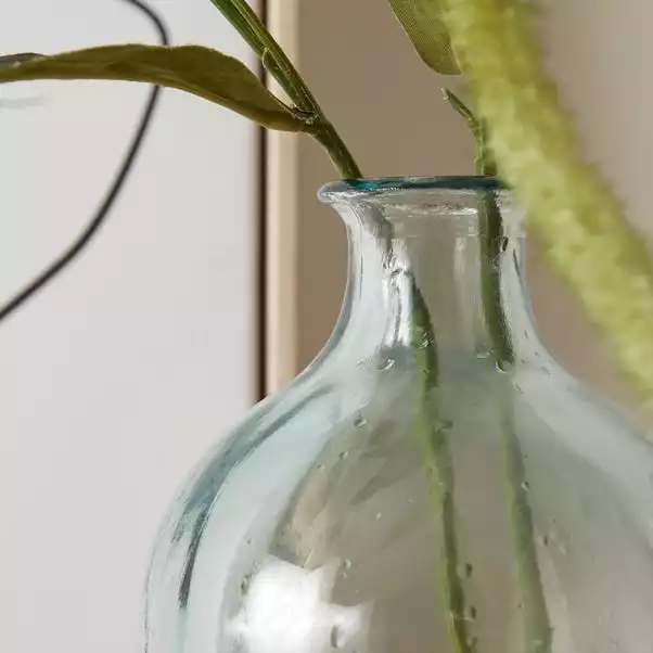 Dunelm Recycled Glass Vase Clear 31cm 4 Dunelm Recycled Glass Vase Clear 31cm - Image 2