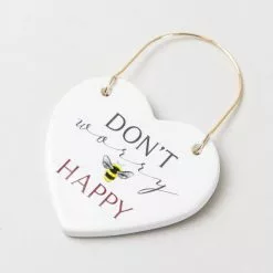 Dunelm Dont Worry Bee Happy Ceramic Plaque 7 Dunelm Dont Worry Bee Happy Ceramic Plaque -Cheap clocks Store 30757031 alt02