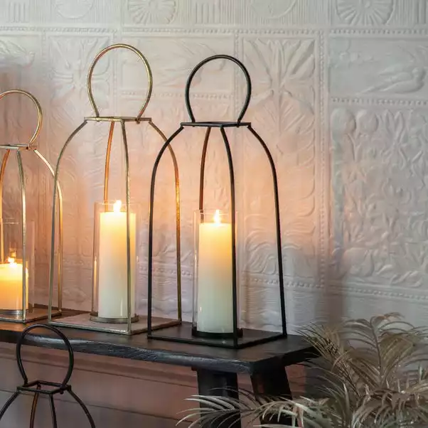 Cedar & Sage Aria Large Black Lantern 3 Cedar & Sage Aria Large Black Lantern