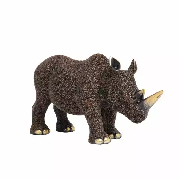 Dunelm Luxe Traveller Rhino Sculpture 36CM 5 Dunelm Luxe Traveller Rhino Sculpture 36CM - Image 3