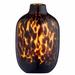 Dunelm Luxe Travel Tortoiseshell Glass Vase 26cm -Cheap clocks Store 30765970 alt02