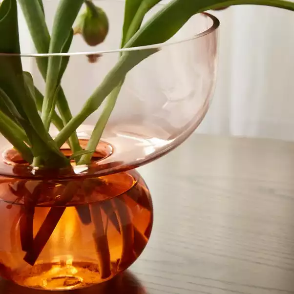 Dunelm Elements Sculpted Two Tone Vase 20cm 4 Dunelm Elements Sculpted Two Tone Vase 20cm - Image 2