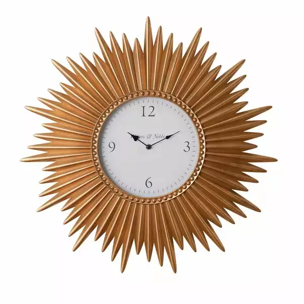 Dunelm Luxe Traveller Starburst Clock 60cm 5 Dunelm Luxe Traveller Starburst Clock 60cm - Image 3