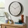 Dunelm Modern Clock Black 48cm -Cheap clocks Store 30766815