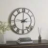 Dunelm Distressed Mirrored 57cm Clock Silver -Cheap clocks Store 30769194