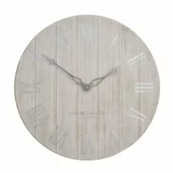 Churchgate Distressed Wooden 60cm Clock Cream -Cheap clocks Store 30769195 alt02