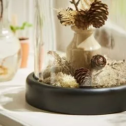 Dunelm Black Mango Wood Cloche -Cheap clocks Store 30779657 alt03