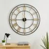 Dunelm Brass Skeleton 70cm Wall Clock Gold -Cheap clocks Store 30781380