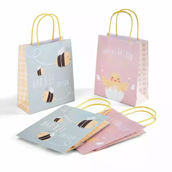 Dunelm Pack Of 4 Happy Easter Paper Gift Bags 6 Dunelm Pack Of 4 Happy Easter Paper Gift Bags - Image 4