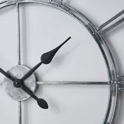 Dunelm Indoor Outdoor Skeleton Clock 100cm Chrome -Cheap clocks Store 30791945 alt03